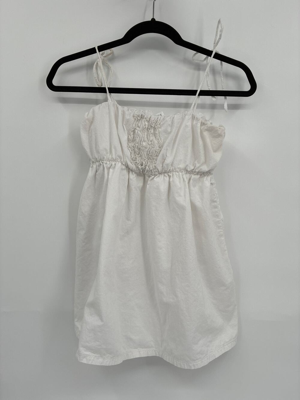 Accessories White Tank Top Tie Strap Flyaway Bottom One Size Fits Most OSFM